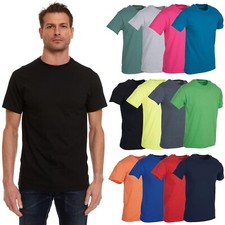 SOCKS'NBULK 12 Pk Mezcla Colores Para Hombres Algodón Cuello Redondo Camisetas A Granel Manga Corta