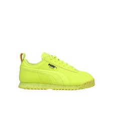 Zapatillas informales PUMA Roma retro moteadas con cordones jóvenes niños amarillas 386865-