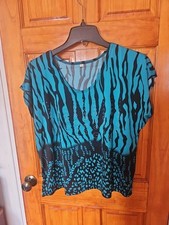 Top elástico ligero de verano Style Italy para mujer talla 4XL NUEVO SIN ETIQUETAS viscosa 85 %
