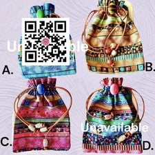 Bolso de Medicina Hippie Boho Hecho a Mano Piedras Preciosas Prendedores Cuero Cordón Taro 420