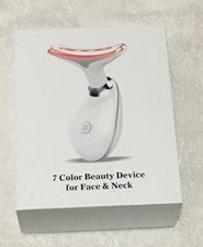 Dispositivo de belleza facial de 7 colores para el cuidado de la cara y el cuello