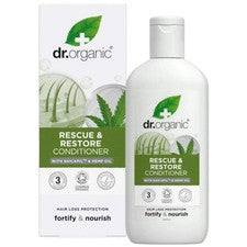 Acondicionador de rescate de aceite de cáñamo orgánico Dr Organic Bioactive Haircare 265 ml