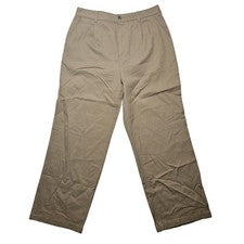 Pantalones de sarga plisados de pierna ancha ajuste relajado Mode of One tanino caqui talla 30