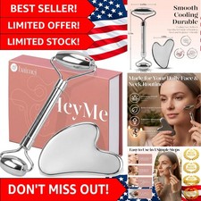 Juego de rodillos Cooling Gua Sha y Face para rostro y cuello: regalo esencial para el cuidado personal