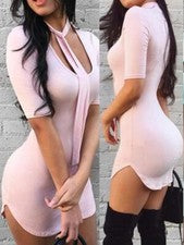 Vestido Mini Deportivo Para Mujer Camiseta Larga Sexy Informal Ropa De Moda Verano