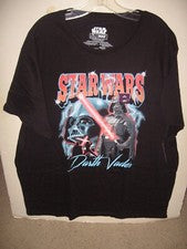 Camiseta STAR WARS "DARTH VADER" Cuello Redondo Clásica Años 80 Look Negra 2X-Grande