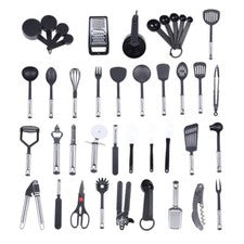 Juego de utensilios de cocina profesionales de 40 piezas cuchara de cocina ayudante de cocina juego de utensilios de coc