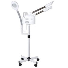 Vaporizador facial 3 en 1 limpieza cuidado de la piel sobre ruedas para salón personal spa piel