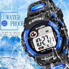 Reloj de pulsera militar impermeable para hombre digital deportivo retroiluminación LED para estudiantes