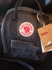 Bolso Bandolera Fjallraven Kanken Sling Negro Nuevo con Etiquetas $65
