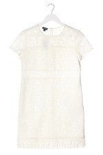 Vestido de encaje Nine West mujer elegante encaje blanco talla 34