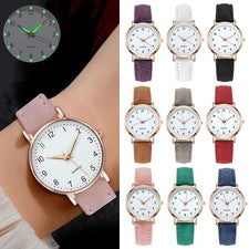 Mujeres Damas Relojes Pulsera Cuarzo Analógico Reloj Informal Cuero Regalo Moda Reino Unido