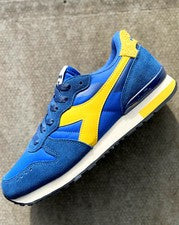 Zapatillas lisas Diadora Camaro M2 azul profundo amarillo
