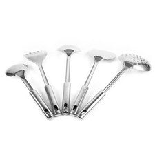Juego de 5 utensilios de cocina multifuncionales cucharas de acero inoxidable pala spa SG
