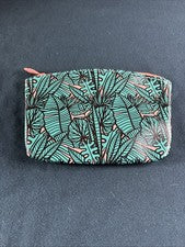 Bolsa de Maquillaje Ipsy Julio 2019 Glam Tropical Hoja Patrón Bolso Solo Ver Descripción
