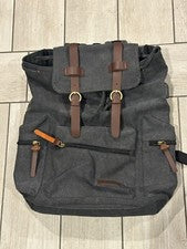 Bolso Mochila con Cordón GRIS con Puerto de Carga - Mochila Equipaje Cartera Bolso
