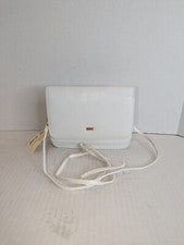Mini bolso vintage Buxton estilo saco blanco accesorio para tarjeta de crédito/chequera para mujer