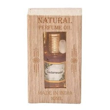 Fragancia de madera de cedro aceite de perfume natural de larga duración hecho en la India spray corporal 10 ml