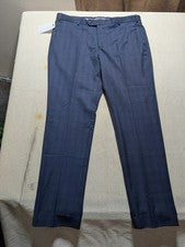 Pantalones de vestir Park Avenue Business de moda con estampado azul 40x32 100 cm