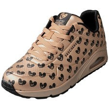 Skechers Jason Naylor Uno Mujer Moda Entrenadores en Oro Rosa - 6 UK