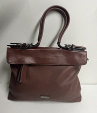 Bolso de Mano Piere Cardin Marrón Coña Ligero Grande Bolso de Viaje Elegante