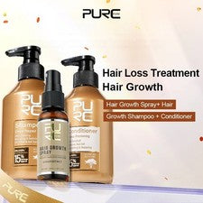 Aceite y champú acondicionador para el crecimiento del cabello de jengibre conjunto para el cuidado del cabello queratin
