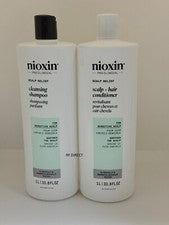 Champú y acondicionador limpiador alivio cuero cabelludo Nioxin litro DUO nuevo aspecto