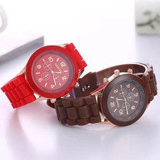 Reloj Moda Silicona Cuarzo Mujer y Hombre Estudiante Pulsera Venta al Por Mayor