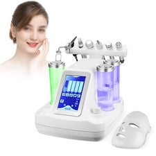 Dispositivo de cuidado facial 7 en 1 limpieza profunda dermoabrasión máquina de belleza facial