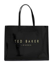 Ted Baker bolso de hombro Crikon Crinkle Icon Bag XL Black