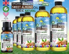 Aceite de almendras dulces orgánico prensado en frío ideal para masajear el cuidado de la piel y el cabello hágalo usted