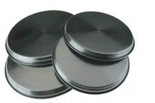 Juego de 4 utensilios de cocina de acero inoxidable con cubierta de placa