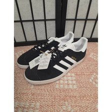Adidas Gazelle Core Negro Blanco Gamuza Tenis Hombre 10 Mujer 11.5