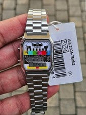 Reloj Casio AQ-230A-7BMQ Personalizado Árabe TV Prueba Dial Vintage Unisex