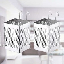 Soporte para palillos de acero inoxidable montado en la pared estante para utensilios de drenaje de cocina