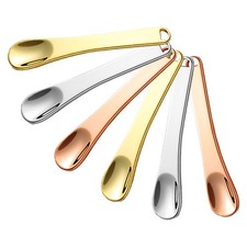 6 Piezas Crema Facial Cuchara Cosmética Herramientas de Belleza Facial Mini Espátulas para Maquillaje