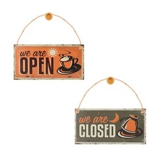 2 placas de decoración de pared de sala de estar para letrero de puerta creativo para el hogar
