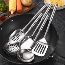 Utensilios de cocina de acero inoxidable, espátula para cocinar carne, espátula para voltear huevos