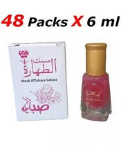 48 paquetes de aceite de almizcle Sabaya Al Tahara para mujer perfume puro 48 paquetes X 6 ml