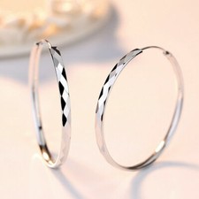 Pendientes mujer plata de ley 925 con motivos de rombos criollos 30 - 60 mm