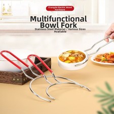 Cocina para servir herramienta acero inoxidable cuenco plato elevador resistente al calor