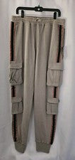 Sudaderas cargo grabadas Detache Labs The Piranha en caqui claro 2XL ropa de calle urbana