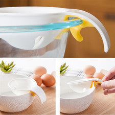 Separador compacto de yemas de huevo con clip para mesa de trabajo de cocina eficiente