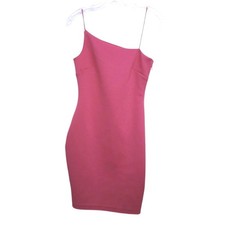Mini Vestido GUESS Jenny Para Mujer Talla S Rosa Oscuro Contemporáneo Glamour Fiesta Boda