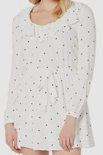 Vestido para mujer Amuse Society Last Hurrah blanco manga larga calce y acampanado L $134