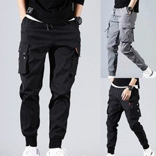 Moda Para hombres Hip-Hop Informales Pantalones Sueltos, Pantalones para Correr, Ropa de Calle Pantalones