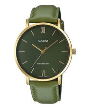 Casio MTP-VT01 Series Reloj de Cuarzo Oro x Verde MTP-VT01G