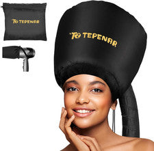 Gorro secador cabello capucha grande ajustable rapido peinado cuidado capilar