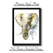 ELEFANTE A4 IMPRESIÓN IMAGEN PÓSTER ARTE DE PARED DECORACIÓN DEL HOGAR NUEVO REGALO SIN MARCO