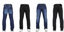 Pantalones de mezclilla elásticos ajustados elegantes informales de diseñador para hombre estilo clásico de la calle
